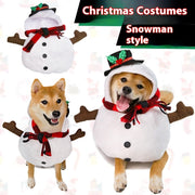Christmas Snowman Halloween Day Clothes Funny Transformation Dog Clothes Cat Pet Clothing