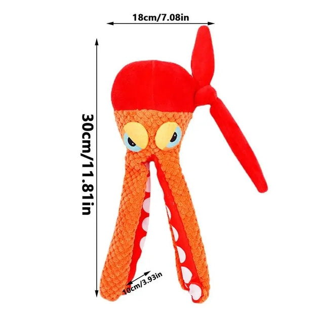 Pet Plush Toy Octopus Plush Dog Toy Squeaky Dog TOYS Pet Puppy TOY For Cleaning Teeth Chew Toy Pet Supplies