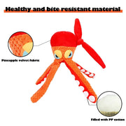 Pet Plush Toy Octopus Plush Dog Toy Squeaky Dog TOYS Pet Puppy TOY For Cleaning Teeth Chew Toy Pet Supplies