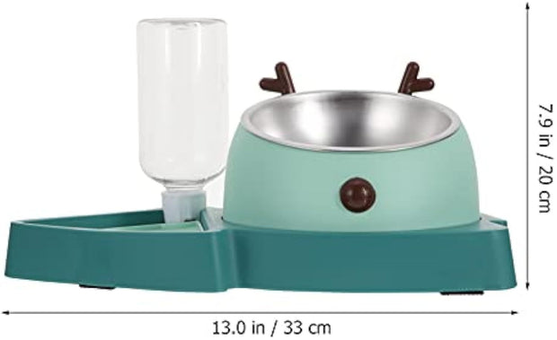 Pet Bowl Pet Feeding Bowl Slow Feeding Bowl Pet Feeding Equipment Dog Bowls Automatic Bowl Dog Slow Feeder Bowl Dog Slow Feeder Dish Detachable Water Tray Dog Food Bowl