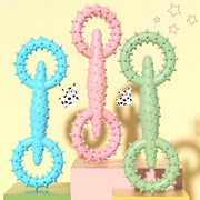 Dog Chew Toy Pet Toy Ring TPR Safe Chew Toy For Dog Puppy Teething Stick Dog Chew Board