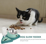 Pet Bowl Pet Feeding Bowl Slow Feeding Bowl Pet Feeding Equipment Dog Bowls Automatic Bowl Dog Slow Feeder Bowl Dog Slow Feeder Dish Detachable Water Tray Dog Food Bowl